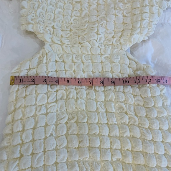 Endless Rose Size Small Off White Maxi Dress With Cut Out Waist. - Picture 10 of 12